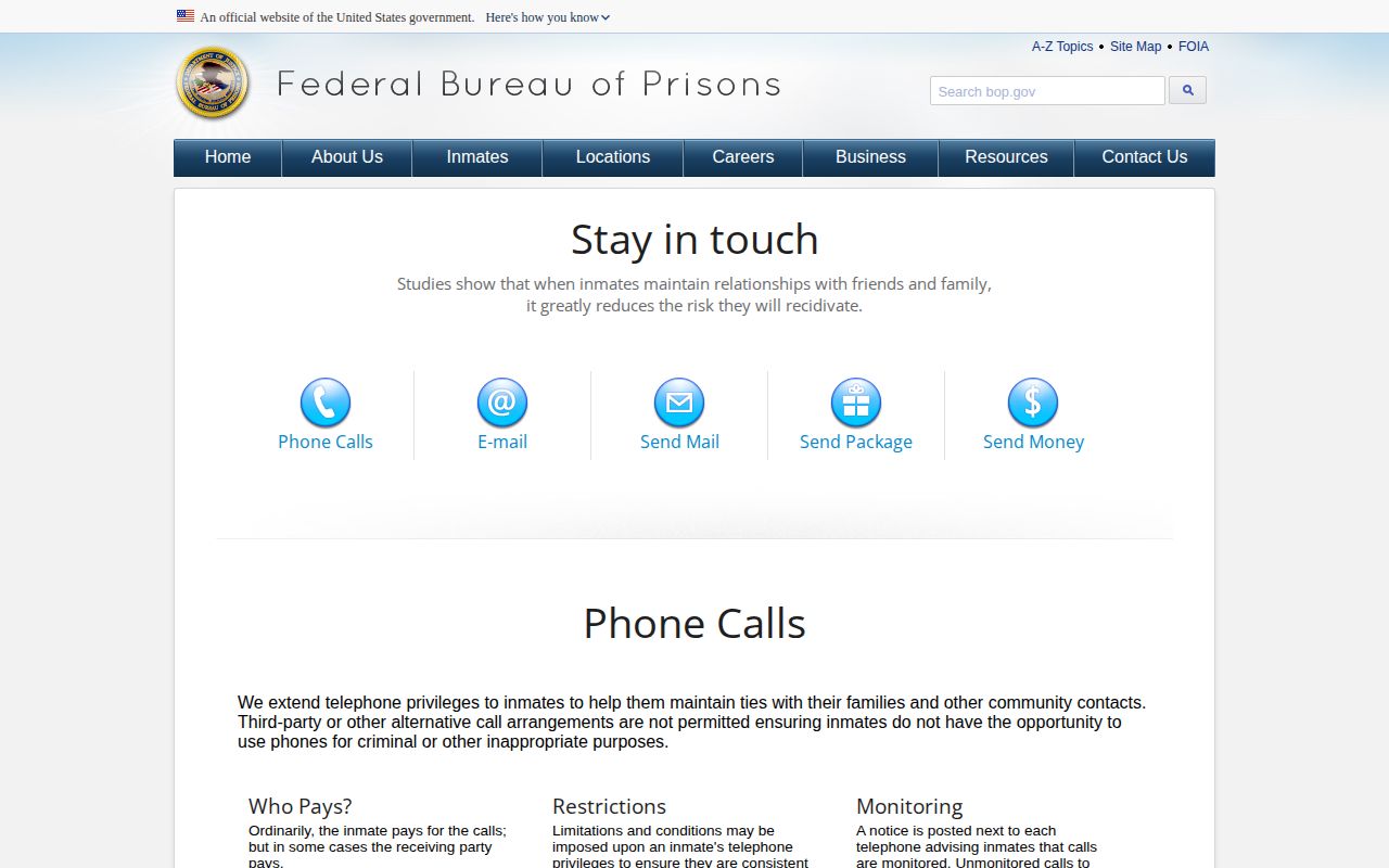 BOP federal release date records explanation for Wayne County