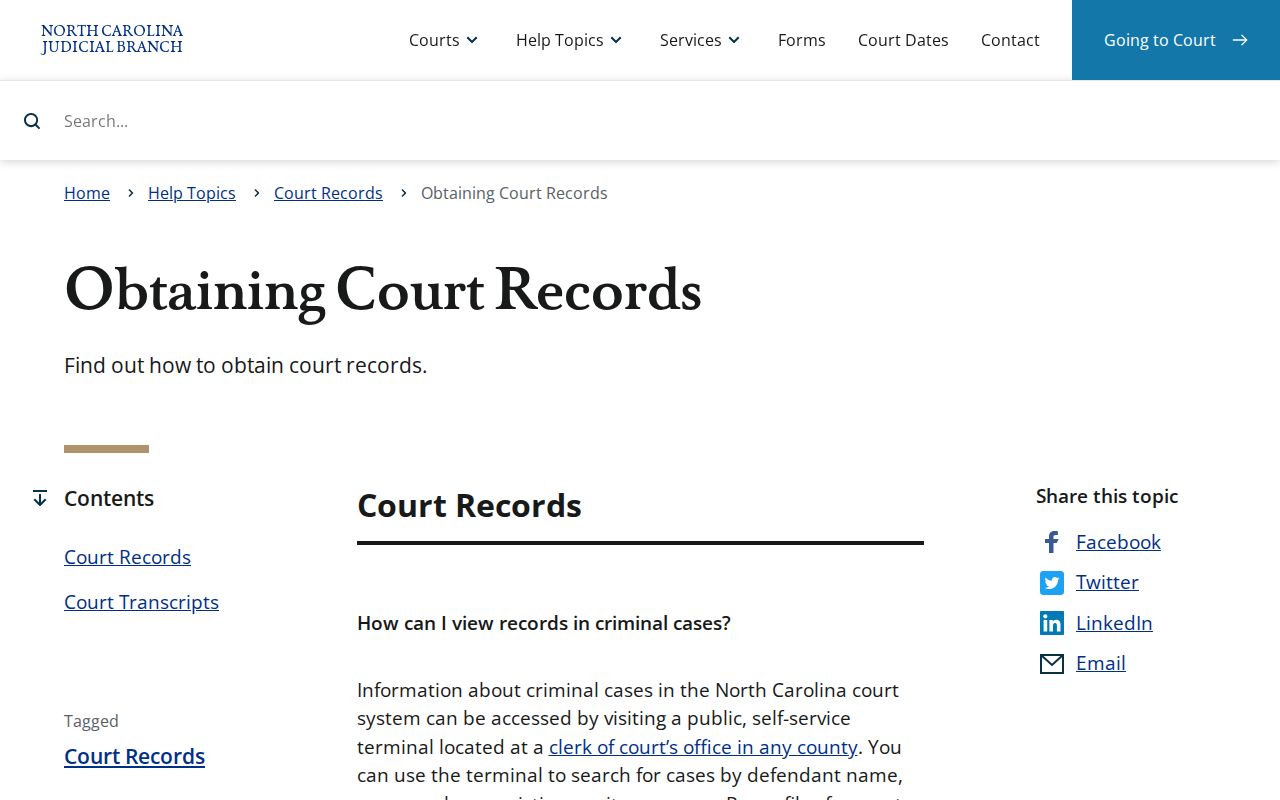 Obtaining Wayne County Courthouse release records
